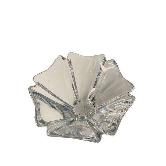 Orrefors Orion Crystal Bowl 7” Wide Signed Lars Hellsten LH 464213 Sweden - Picture 14 of 16